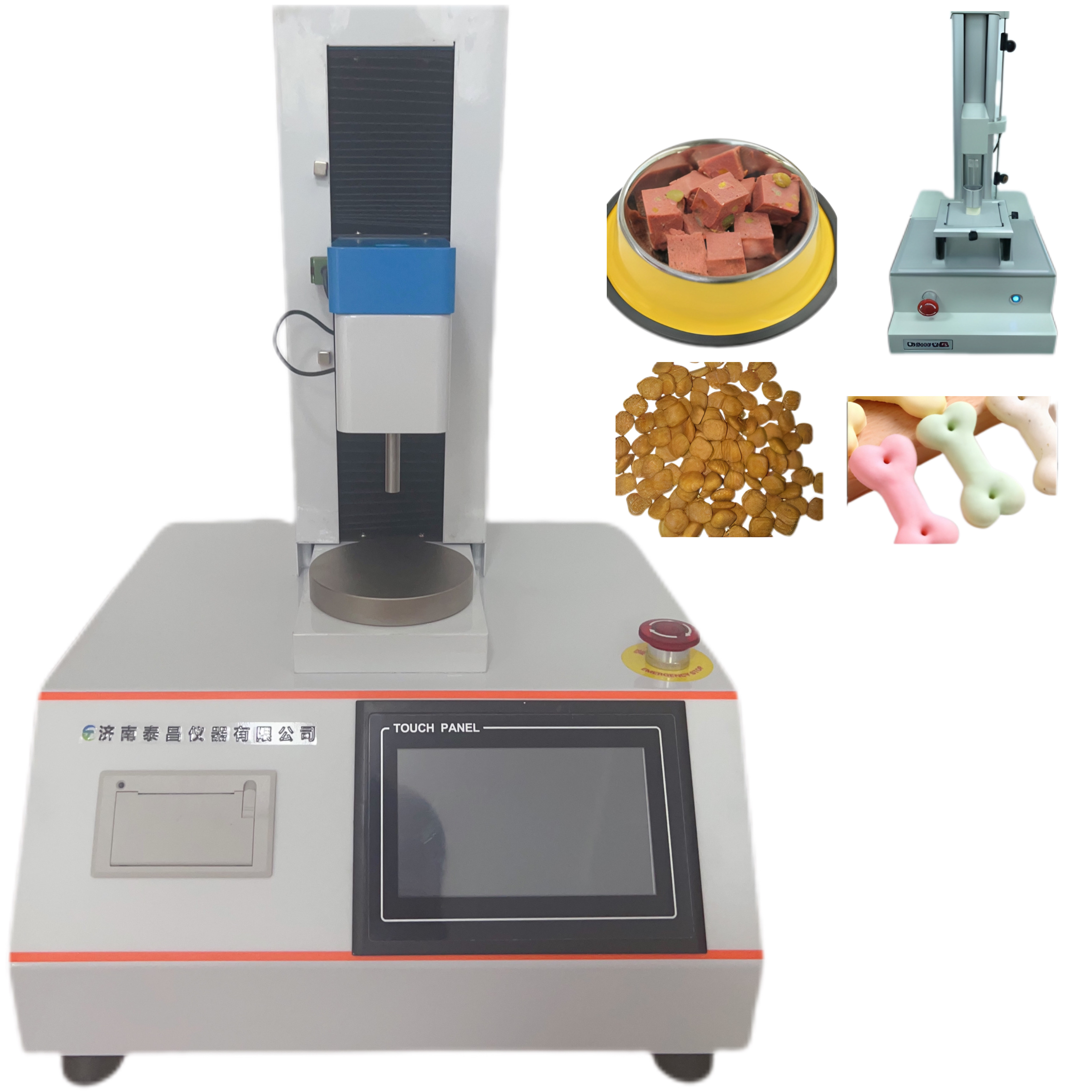 貓糧和狗糧的硬度 磨牙小饅頭的破裂強(qiáng)度 寵物餅干的硬度和脆性 潔齒棒的硬度、脆性和斷裂強(qiáng)度 果凍和布丁的彈性、Q 性 罐頭樣品或者香腸、火腿腸的硬度、彈性、回 復(fù)性、粘性和咀嚼性等指標(biāo)